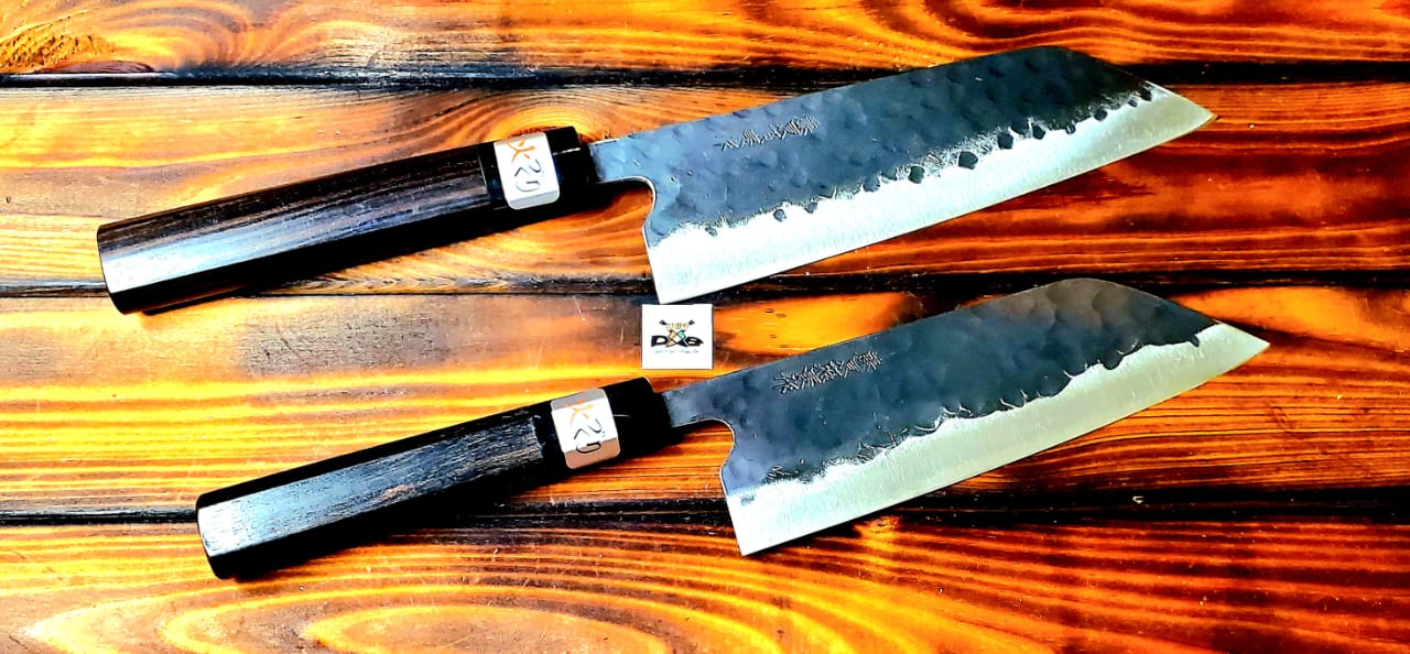 Teruyasu Fujiwara Santoku 180mm Aogami Super Denka