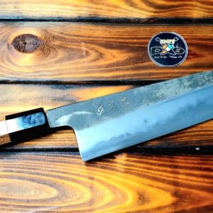 Hatsukokoro Gyuto 240mm Yoake (thick spine) Blue1