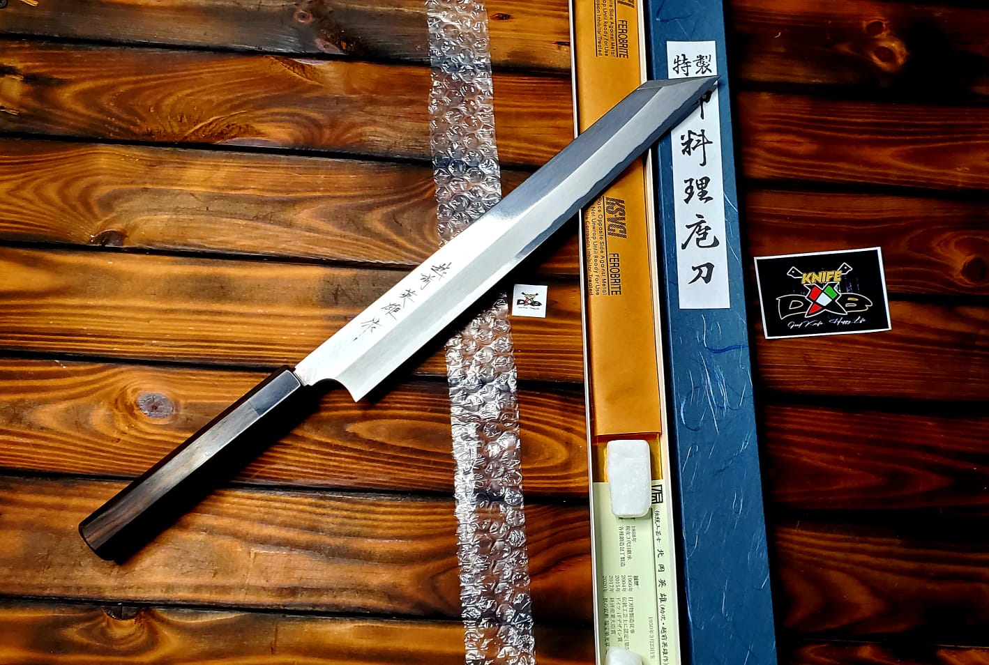 Hideo Kitaoka Yanagiba Kiritsuke 300mm Aogami 2 Migaki