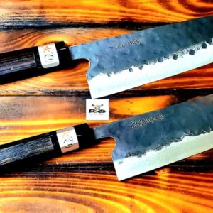 Teruyasu Fujiwara Santoku 165mm Aogami Super Denka